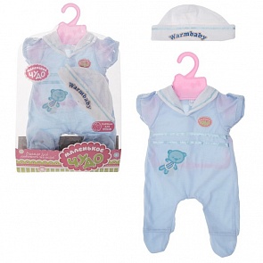 Одежда для пупса "Морячок": комбинезон, шапочка (Маленькое чудо, 872985)